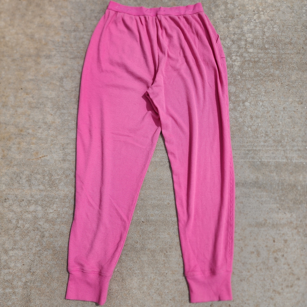 VS Victorias Secret Pink Waffle Thermal Sleep Pant Leggings Pajama Loungewear, M - Picture 7 of 9